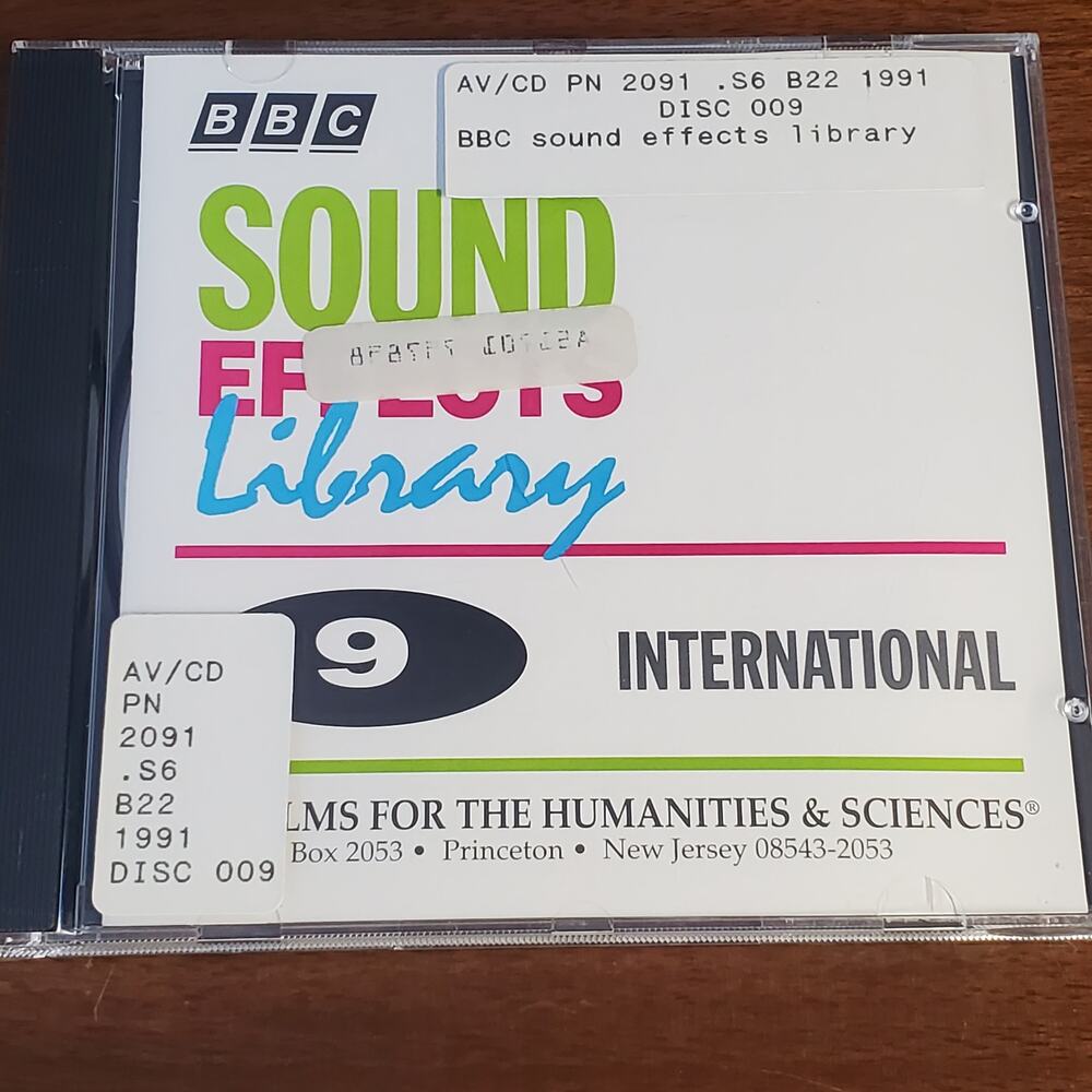 BBC Sound Effects Library International Disc 9  CD 1991